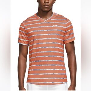 Nike Men’s Court Dri-Fit Victory Stripe Shirt